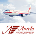 Aviakompanija „Aurela“ - užsakomieji skrydžiai į Europą, Aziją, Afriką