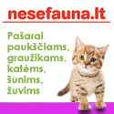 „Nesė Fauna“ – pašarai šunims, katėms, žuvims, paukščiams, graužikams