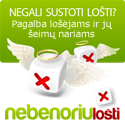 „Nebenoriu lošti“  – pagalba lošėjams ir jų šeimos nariams